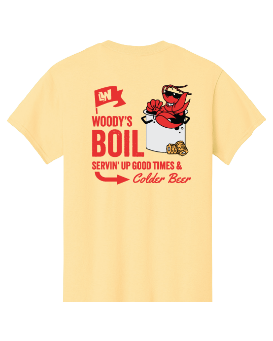 Woody's Crawfish Boil Tee Shirt - Limited Time